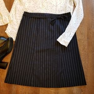 J. Crew Factory A-Line Skirt, Dark Navy, Sz6, VGUC